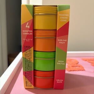 Opalhouse Scented Candles Set - Yellow, Orange, Green